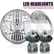 FIT Suzuki Samurai SJ410 7 inch LED Round Headlights Pair DRL Hi/Lo Beam (for: Suzuki)