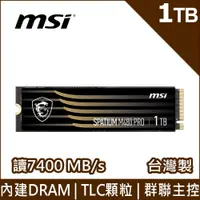 在飛比找PChome24h購物優惠-MSI微星 SPATIUM M480 PRO 1TB Gen