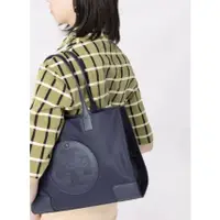 在飛比找蝦皮購物優惠-Tory Burch nylon ella tote 皮革l