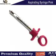 Dental Aspirating Syringe 1.8ml Pink Anesthesia Dentist Laboratory Instruments