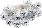 HYTROVE LED Disco Ball String Lights for Decoration Bulb Lights for Xmas Parties Romantic Ambiance Bar Festival Decor