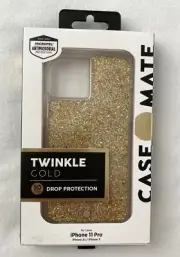 Case Mate Twinkle Gold Case for Apple iPhone 11 Pro-Xs/X NEW NIB