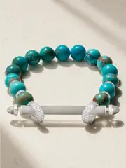 [Ananya] Ananya - Chakra 18-karat White Gold Multi-stone Bracelet - 16 16 Gold