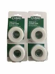 Curad Tear-To-Fit Medical First Aid Tape - 1 Inch x 10 Yards ~4 Rolls - Bandage