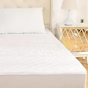 Dingiz Luxury Quilted Terry Cotton Mattress Protector for Bed – Comfort & Protection – Durable Bed Protector Cover – Waterproof Mattress Protector – Soft Cotton Fitted Mattress with Deep Pocket