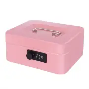 Cash Box with Combination Lock and Money Tray Metal Money Box for Cash Small ...