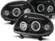 Scheinwerfer for Renault CLIO 2 II 1998-2001 Standlichtringen Schwarz AU LPRE22W
