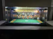 Steel Curtain Custom 2 Mini Helmet display case w/ LED lights - Pittsburgh