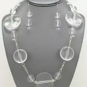 Lucite Lollipop Earring and Necklace Set