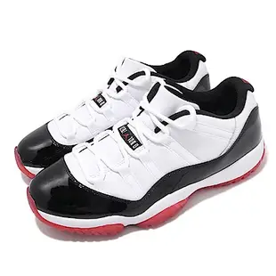 Nike 籃球鞋 Air Jordan 11代 Low 男鞋 Concord Bred 喬丹 AJ11 白黑紅 AV2187160