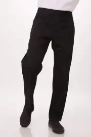Lightweight Black XXL Slim Men's Chef Pants by Chef Works