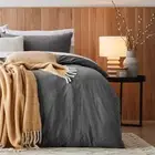 Noir Coffee side Table Modern Elegant Round Industrial Black Metal Frame AU