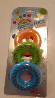 Goofy Foots Designs Brand Orange Green Blue 3 pack Ages 3+