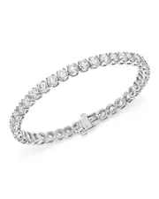 Certified Diamond Tennis Bracelet in 14K White Gold, 8.0 ct. t. w.