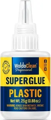 Super Glue for Plastic 25g Instant Strength - Waterproof, Clear