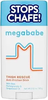 MegaBabe Thigh Rescue Anti Chafe Stick with Aloe, Pomegranate & Grapeseed Oil