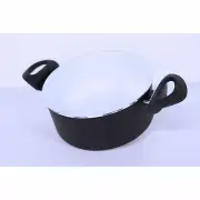 Ballarini 3.5 Quart Stew Pot with Lid Italian Made Brown Outside White Inside