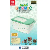 在飛比找PChome24h購物優惠-Nintendo Switch 原廠 收納箱 動物之森式樣 