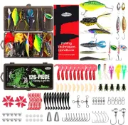 Fishing Lures - 2025 New Tackle Box with Tackle Included, Fishing Kit with Vibs,