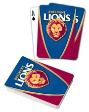 AFL Brisbane Lions Aussie Rules Deck Playing Cards Poker Mascot Cards Xmas Gift