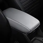 AOMSAZTO Light Gray Console Covers for Subaru Forester 2013-2018 Middle Leather