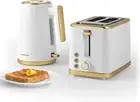 COMBO-7996 Palermo Electric Kettle and Toaster Set, 2-Slice Toaster with Wide Sl