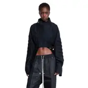 [RICK OWENS] Hollywood Cropped Anthem Jacket Black