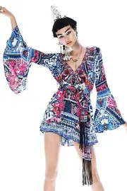 CAMILLA Silk - FROM KAILI WITH LOVE - Tassel Scarf/Belt/Neck Tie/Head wrap BNWT