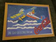 coca cola Polar Bear 1931 Stearman Bip Plane Die Cast Bank With Box