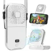 Portable Fan, Handheld Fan Foldable,5 in 1 Neck Fan,Hand Fan,Desk Fan,3000 mA...