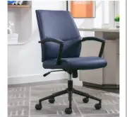 True Innovations Office Task Chair, Padded Armrests, Adjustable Tilt & Height