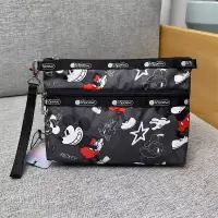 在飛比找蝦皮購物優惠-LeSportsac x Disney 灰黑快樂米奇 100