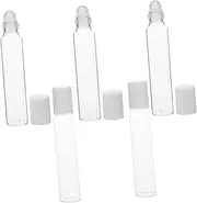 VICASKY 5Pcs Essential Oil Roller Bottle Frosted Glass Containers for Perfume Synthesis Oil and Natural Essential Oil Portable Travel Friendly Design for Daily Skin Care