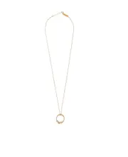 Maison Margiela 11 Ring Rolo Chained Pendant Necklace 7,8 Yellow