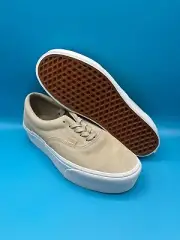 Mens Womens Vans Era Stackform Mono Embroidery French Oak Sneakers Platform Shoe