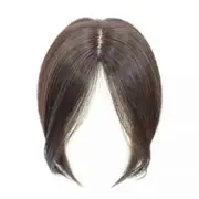 Real Topper Middle Side Part Human Hair,Hair Toppers for Women Pale Brown