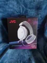 JVC Wired Gaming Headphones with Detachable Microphone GG-01 (White) NEW