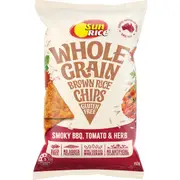 Sunrice Brown Rice Chips Smokehouse BBQ & Paprika 150g