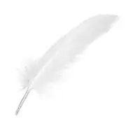 100pcs White Feathers Goose Craft for Hat Crafts Wedding Decoration1946