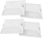 Parliky 4Pcs Reflective Driveway Lane Markers Durable Highway Safety Reflectors for Enhanced Night Visibility and Easy Installation for Various Applications