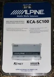 Alpine KCA-SC100 Sirius Satellite Radio Interface Module Brand New Sealed
