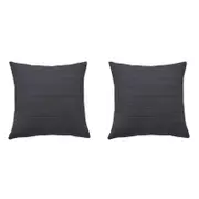 2PK Bianca Kahlani Square Charcoal Polyester Cushion 43x43cm