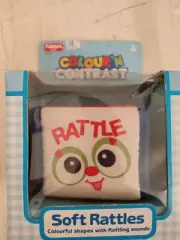 Playskool Soft Rattles Square- New Hasbro 1989