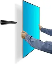 No Stud TV Wall Mount, Drywall Studless TV Hanger No Damage, No Drill, Non Screws, Dry Wall Flat Screen TV Easy Install Bar Bracket fits VESA 12-55 inch TVs up to 99 lbs, Include Hardware Levels