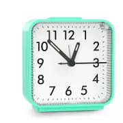 Small Silent Alarm Clock, Battery Operated, No Ticking, Snooze, Easy Set, Perfect for Office, School, Trip