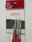 4 Princeton Acrylic Synthetic Hair Brush Set A39 Aussie Seller