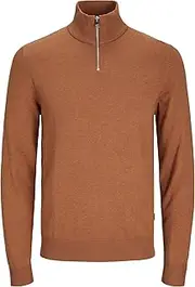 Jack & Jones Men's Jjeemil Knit Half Zip Pullover Sweater
