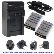 2x Battery +Charger For Fuji Fujifilm NP-85 NP85 Rechargeable SL300 SL240 SL305