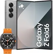 [Samsung] Galaxy Z Fold6 AI Smartphone, 512GB, Silver Shadow + Galaxy Watch Ultra 47mm, LTE, Titanium Grey