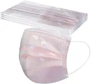 Disposable Face Masks Butterfly Sequin Lightweight - Soft 3 Ply Comfort Face Masks, 4 Layer Disposable Face Mask Fashion Adults Mens and Womens Disposable Face Masks